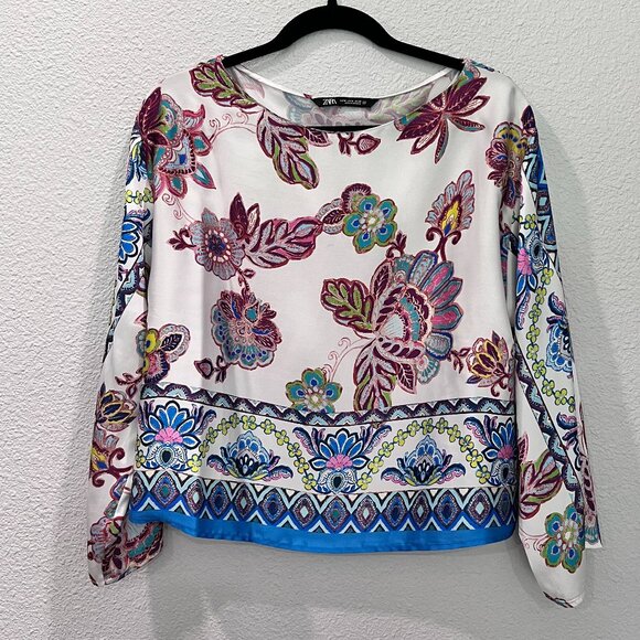 Zara Tops - ZARA Floral Blouse